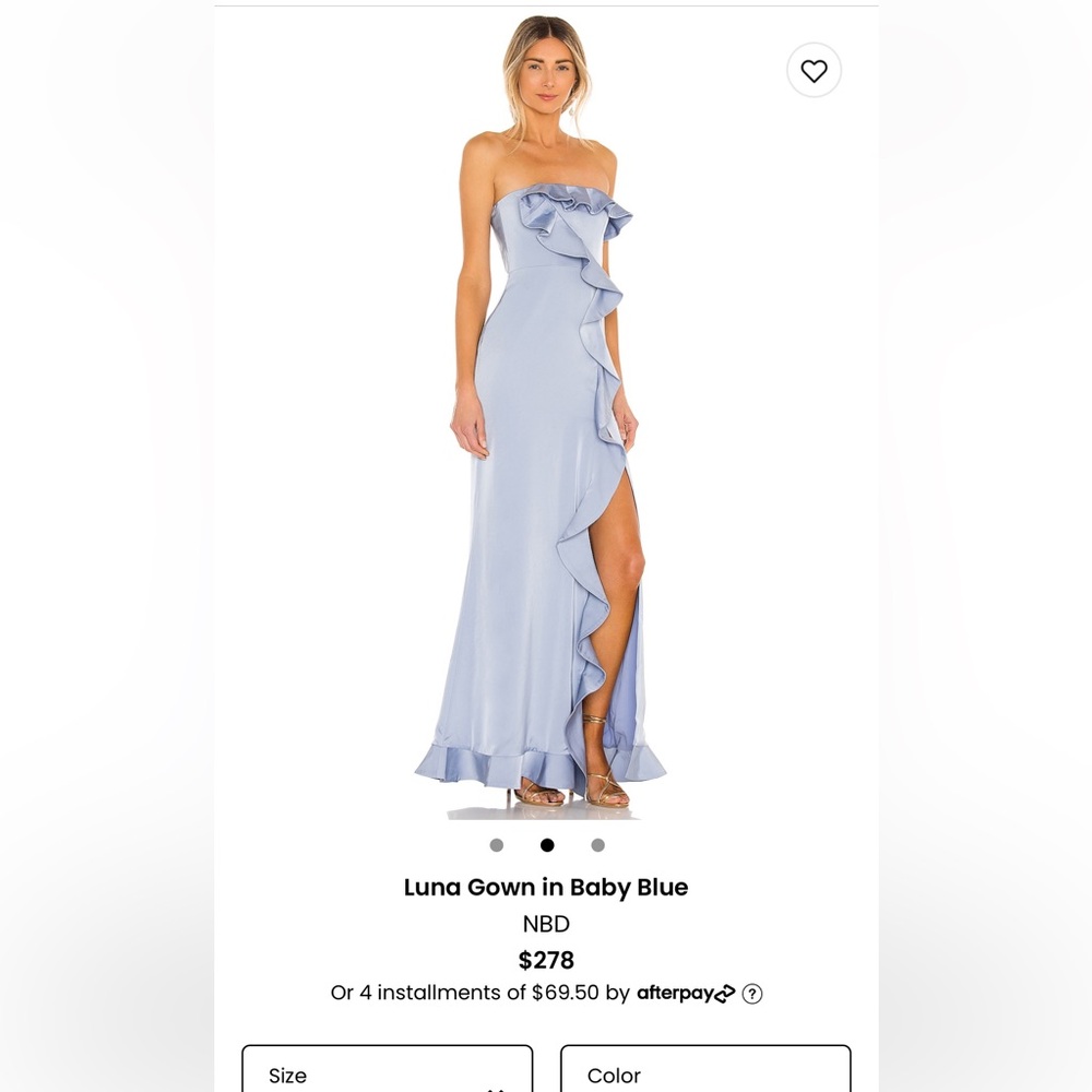 Light Blue NBD Formal Dress